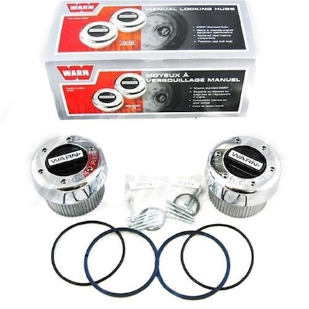 Standard Manual Locking Hub Kit, Chrome